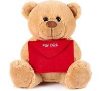 BRUBAKER Ours/Nounours - Peluche avec Enveloppe Rouge