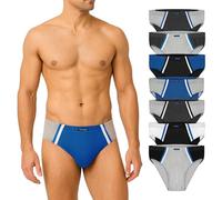 BRUBAKER Pack de 7 Slips de Sport Hommes - Slips Colorés en Coton - XL