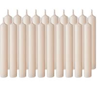 BRUBAKER Paquet de 20 Bougies Anniversaire 9,5 cm - Petites Bougies Pointues pour Anniversaire, Magie, Rituels ou Décoration de Fête - Bougies Décoratives de 1,25 cm de Diamètre - Champagne