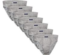 BRUBAKER paquet de 7 slips hommes 100% coton - taille XL gris