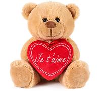 BRUBAKER Peluche Douce - Ours/Nounours avec Cœur