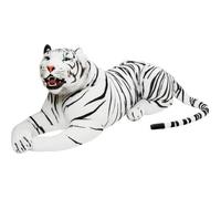 BRUBAKER - Peluche géante blanc Tigre avec des dents - 130 cm