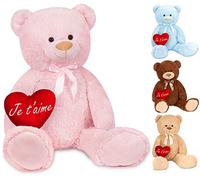 BRUBAKER Peluche géante XXL - Ours/Nounours - 100 cm