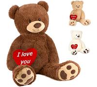 BRUBAKER Peluche géante XXL - Ours/Nounours - 100 cm