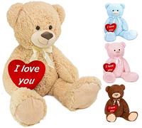 BRUBAKER Peluche géante XXL - Ours/Nounours - 100 cm