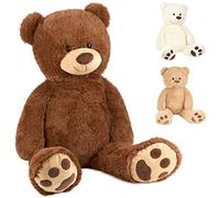 BRUBAKER - Peluche géante XXL - Ours/Nounours - 100 cm - Ultra Douce & Mignonne - Marron