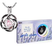 BRUBAKER Perle de vœu pour la meilleure grand-mère du monde - Collier avec pendentif en argent + coquillage avec perle véritable comme set cadeau de bijoux pour la grand-mère