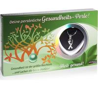 BRUBAKER Perle de vœu Santé - Collier avec pendentif noeud + coquillage avec perle véritable comme set cadeau de bijoux