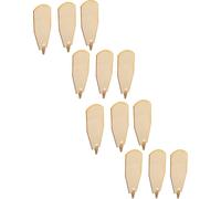 BRUBAKER Pièces détachées de la roue à ailettes - 12 ailettes pour pyramides de Noël 45 cm / 60 cm bois naturel