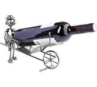 BRUBAKER Porte-Bouteille de vin - Jardinier avec brouette