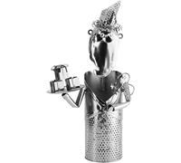 Père Noël Porte-bouteille de Vin en Métal Cadeau Décor Noël Avent Saint Nicolas