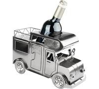 BRUBAKER Porte-Bouteille de Vin pour Camping-Car - Décoration en Métal - Cadeau pour Campeurs avec Carte de Voeux