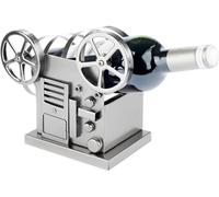 BRUBAKER Porte-Bouteille de Vin Projecteur de Film - Sculpture en Métal Projecteur Rétro de Film avec Bobines - Cadeau de Vin pour Un Rendez-Vous au Cinéma ou des Bons d'Achat avec Carte Cadeau