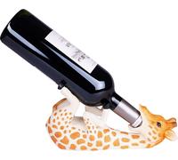 BRUBAKER Porte-bouteilles à vin Girafe assoiffée - Porte-bouteilles Animaux ivres - Porte-bouteilles drôle - Safari Deko Figure Bar Peint à la main Accessoires pour le vin - Décoration amusante - Cade
