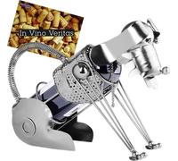 BRUBAKER Porte-bouteilles de vin Chien Porte-bouteilles Objet de décoration en métal avec carte de vœux pour cadeau de vin