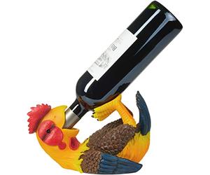 BRUBAKER Porte-Bouteilles de vin Coq assoiffé - Animaux ivres