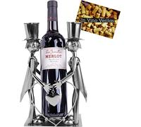 BRUBAKER Porte-Bouteilles de Vin - Couple de Mariés Humide
