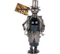 BRUBAKER Porte-bouteille de vin Ramoneur en Métal + Carte cadeau