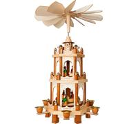 BRUBAKER Pyramide de Noël en bois 3 étages - 45 cm de haut