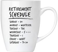 BRUBAKER - Retirement Schedule - Tasse à café en céramique - 300 ml - Tasse à café