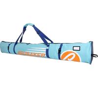 BRUBAKER Sac à skis Carver Champion 190 cm pour 1 paire de skis et bâtons Bleu clair Orange