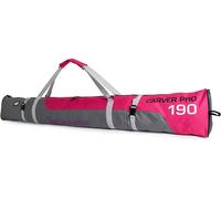 BRUBAKER Sac à skis Carver Pro Limited Edition sac à skis rembourré pour 1 paire de skis et bâtons 190 cm rose gris