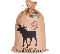 BRUBAKER Sac de Noël Special Delivery from the North Pole - sac cadeau de 80 cm avec cordelette pour emballer les cadeaux, 1 pièce