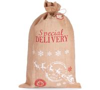 BRUBAKER Sac de Noël Special Delivery Père Noël avec traîneau - 80 cm Sac de Saint-Nicolas, 1 pièce