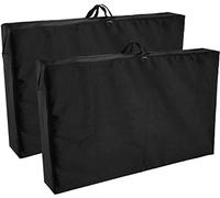 BRUBAKER Sac de Rangement pour Chaise de Jardin Premium - Sacoche à Fermeture éclair pour Meubles d'Extérieur ou Coussins - Oxford 600D - Housses de Chaise Imperméables - 97 x 59 x 16 cm - Lot de 2