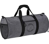 BRUBAKER Sac de sport ou de voyage unisexe Duffel Bag avec compartiment à chaussures et bandoulière amovible - Anthracite Gris Melange/Noir