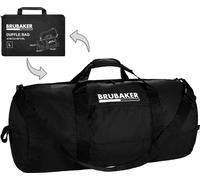 BRUBAKER Sac de voyage pliable - Duffle Bag Noir - Weekender convertible Sac de sport pliable - Sac d'entraînement pliable pour hommes et femmes, 110L