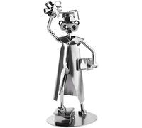 BRUBAKER Screw Man Graduation Bachelor Master - Handmade Steel Figure Metal Man Exam - Metal Figure Gift Idea for Students