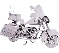 BRUBAKER Sculpture Déco Figure Déco en Fer Chopper avec Pare-Brise - 28 X 16,5 X 10,5 Cm - Fait Main - Idée Cadeau pour Les Fans de Moto