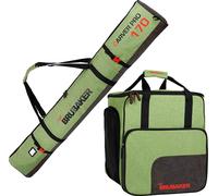 BRUBAKER Set combiné Carver Performance - Sac à skis 170 cm et sac à chaussures de ski pour 1 paire de skis + bâtons + chaussures + casque