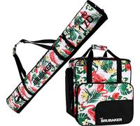 BRUBAKER Set combiné CarverSpotlight - Sac à skis 170 cm et sac à chaussures de ski pour 1 paire de skis + bâtons + chaussures + casque