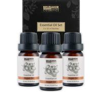 BRUBAKER Set de 3 huiles d'argan - Des cheveux sains, des cils longs & une peau magnifique - Set cadeau d'huiles essentielles 3 x 10 ml d'huile d'argan naturelle & végétalienne