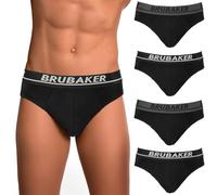 BRUBAKER Slip pour Hommes Pack de 4 - sous-vêtements Confortables
