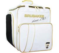 BRUBAKER 'Super Grenoble' - Sac à Chaussures de Ski/Sac Casque/Sac à Dos - Système de Transport Intelligent - Blanc/Doré