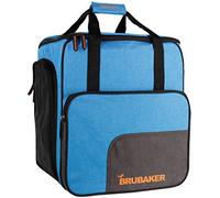 BRUBAKER 'Super Performance' - Sac à Chaussures de Ski/Sac Casque/Sac à Dos Ski - Bleu chiné/Noir