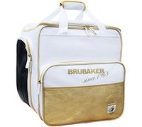 BRUBAKER 'Super Saint-Moritz' - Sac à Chaussures de Ski/Sac Casque/Sac à Dos - Système de Transport Intelligent - Blanc/Doré