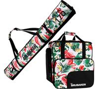 BRUBAKER 'SuperSpotlight' Sac à Chaussures de Ski + Housse à Skis - Flamant rose