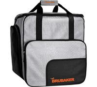 BRUBAKER SuperTec Sac à chaussures de ski Sac à dos pour casque avec compartiment à chaussures - Argent Orange