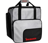 BRUBAKER SuperTec Sac à chaussures de ski Sac à dos pour casque avec compartiment à chaussures - argent rouge