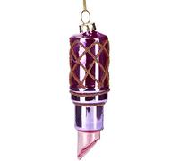 BRUBAKER - Suspension pour Sapin de Noël - Rouge à Lèvres Rose - Boule en Verre Soufflé - Peinte à la Main - Drôle & Originale - Décoration Arbre de Noël - 9,7 cm