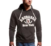 BRUBAKER Sweatshirt à capuche homme N.Y. Eagle Anthracite Gr. M