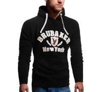 BRUBAKER Sweatshirt à capuche homme N.Y. Eagle Noir Gr. L