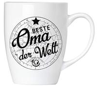 Brubaker Tasse à café en céramique avec inscription « Beste Oma der Welt » 300 ml