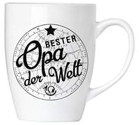 Brubaker Tasse à café en céramique avec inscription « Bester Opa der Welt » 300 ml