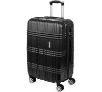 BRUBAKER Valise Bahamas - Bagage avec Serrure à Combinaison, 4 roulettes et Poignées Confortables - 43 x 66.5 x 28.5 cm ABS Trolley - Malette Rigide à Roues (L - Noir)
