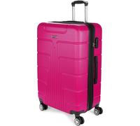 BRUBAKER Valise de voyage Miami - Valise à roulettes extensible à coque dure avec serrure à combinaison et 4 roulettes - Trolley valise 49 x 76,5 x 32 cm, XL, Pink